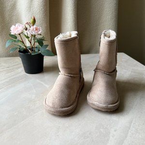 CUPCAKE COUTURE rose gold glitter boots in girls size 7 faux fur lining